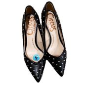 Circus By Sam Edelman Black Studded Pointy Toe Pumps