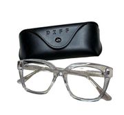 DIFF Eyewear: Clear Mia Frame Blue Light Glasses