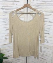 Loveappella x STITCH FIX Caulo Lace Tulip Hem Top