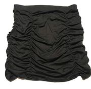 Heart & Hips Women’s Black Mini Skirt Ruched Size L