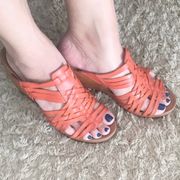 Dr Scholls Woven Wedge Sandals