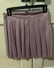 Lavender Leather Skirt