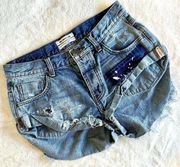 One Teaspoon Bandit Patchwork Shorts - Size 25