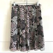 Like New Sweet Floral Print Allison Taylor Skirt