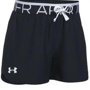 Under Armour  heatgear loose fit shorts active wear shorts black and white small‌