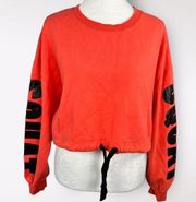 ASOS  Cropped Graphic Sweatshirt Size Medium