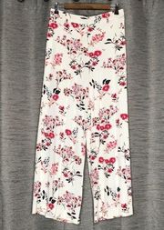 WORTHINGTON MEDIUM RAYON FLORAL WIDE LEG PANTS