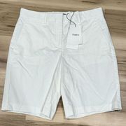 NEW Theory Valby Canepa White Shorts Women’s 2