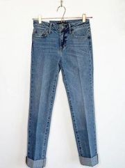 SAM EDELMAN Kitten Straight Leg Crop Jeans Size 24 NWT