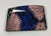 4/$25 New, 14th & Union Nordstrom Snakeskin Card Wallet