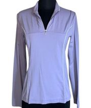 Lucy Tech Purple Quarter Zip Pullover Jacket Top