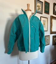 Vintage Blue  Puffer Jacket