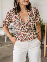 Faithfull the Brand Lucy Wrap Top in Lumia Floral