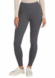 Women's Max & Mia High Waisted French Terry Legging Heather Grey Medium