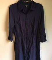 A. Byer large navy dress