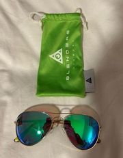 Blenders green aviator sunglasses