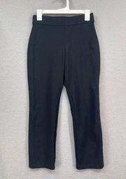 Spanx Pants Womens Small Black Perfect Pant Straight Slim Ponte Knit High Waist