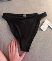 NWOT black high cut bikini bottoms