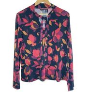 NWT  Floral Long-Sleeve Blouse