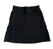 Betabrand Women’s Skirt Work It Skort A Line Ponte Black Modest Medium EUC