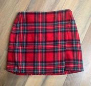 Christmas Plaid Skirt