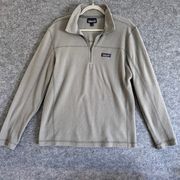 Patagonia Micro Synchilla Fleece Jacket Gray 1/4 Pullover