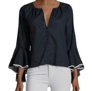 MISA Los Angeles Segal Bell Sleeve Top