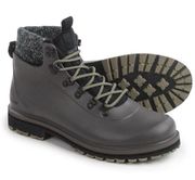 NWOB Barbour Zed Cold-Weather Hiking Boots in Charcoal, size 8