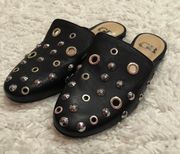 Trend Setta Studded Grommet Mules 6