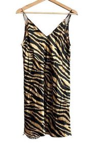 90s Zebra Print satin slip