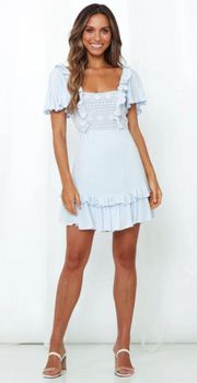 Brick Road Bliss Dress Steel Blue