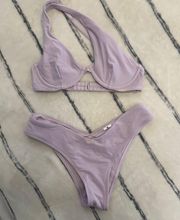 NWOT Abercrombie Metallic Asymmetrical Bikini