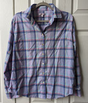 Peter Millar plaid button down shirt