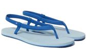 EVERLANE ReNew Lycra Swim Slingback Strappy Sandals Lightweight In Aegean 5 NWT