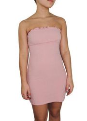 Lisa Says Gah Lottie Moss Blush Pink Strapless Mini Dress XS