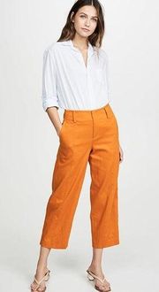 Vince Cropped Trousers in Sienna Orange Sz.4