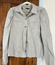 Light Gray Button Down Jacket