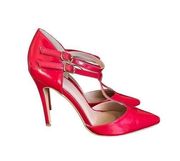 Journee Collection Tru Red Ankle Strap Pointed Toe Pumps Size 9