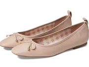 New Draper James Taylor Beige Bow Ballet Flats Size 6