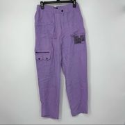 LF THE BRAND CARGO STYLE LIGHT PURPLE LIGHTWEIGHT PANTS SIZE 8