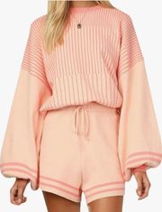 Pink Sweatshirt Set