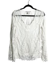 - Lace Coverup Top - Sz. M