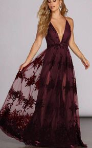 Morgan Formal Flicked Velvet Dress