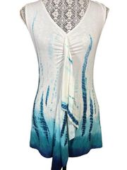 Karen Kane Summer Seas Cascade Tank / Size Medium