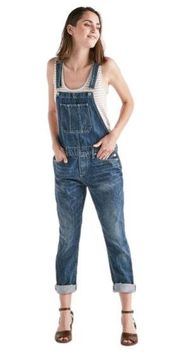 Lucky Brand Denim Overalls - Boyfriend Cropped Ankle Length - Jeans - SMALL