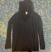 Black Thin Hoodie