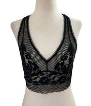 Adore Me Black Lace Bralette Size S (10E-4)