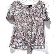 IZ Byer Floral Top Juniors XS