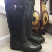 SEVEN7 BRITISH GIRL TALL WATERPROOF RAIN BOOTS