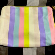 Betsy Johnston Multicolored Striped Wristlet Clutch